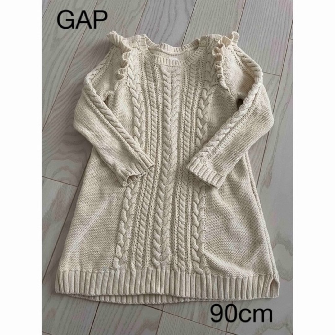 babyGAP(ベビーギャップ)のbabyGAP  フリルワンピース　90cm キッズ/ベビー/マタニティのキッズ服女の子用(90cm~)(ワンピース)の商品写真