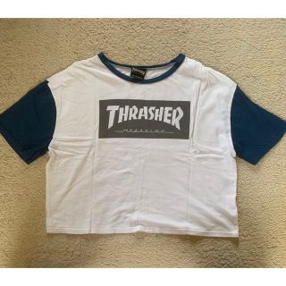 スラッシャー(THRASHER)の【THRASHER】レディース クロップド丈ラグランTシャツ(Tシャツ(半袖/袖なし))