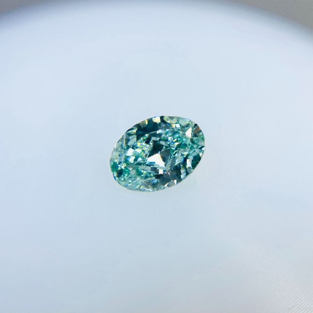 FANCY INTENSE GREENISH BLUE* 0.49ct OV レディースのアクセサリー(その他)の商品写真