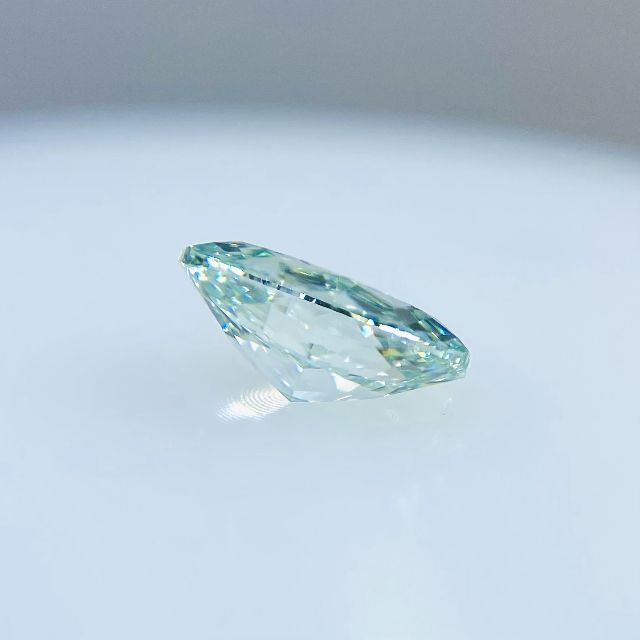 FANCY INTENSE GREENISH BLUE* 0.49ct OV レディースのアクセサリー(その他)の商品写真