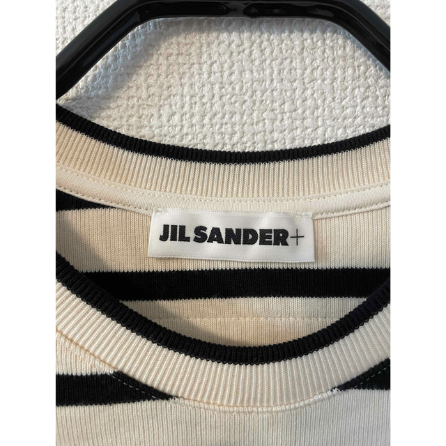 ■ JIL SANDER ボーダー ロゴ コットン ロング Tシャツ ■