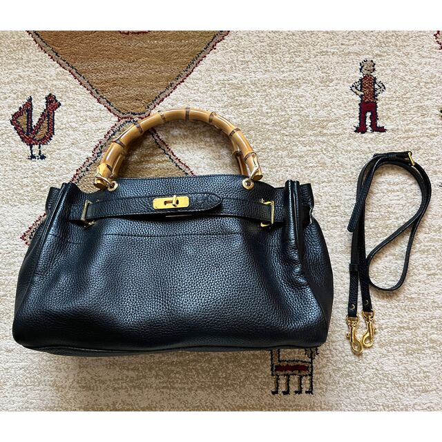 Deuxieme Classe SITA PARANTICA シボカワバンブー黒 - ショルダーバッグ