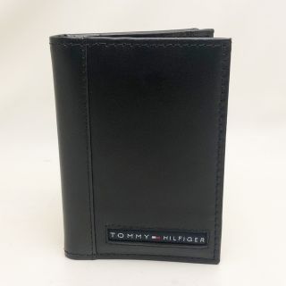 トミーヒルフィガー(TOMMY HILFIGER)の新品 トミーヒルフィガー  カードケース 25X026 ブラック(名刺入れ/定期入れ)