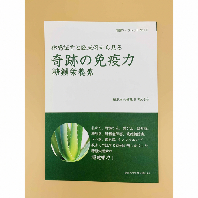 体感証言と臨床例から見る奇跡の免疫力 糖鎖栄養素 糖鎖ブックス エンタメ/ホビーの本(健康/医学)の商品写真