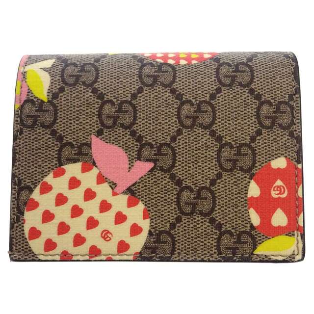 グッチ 二つ折り財布 レ ポム GGスプリーム アップル 663922 GUCCI