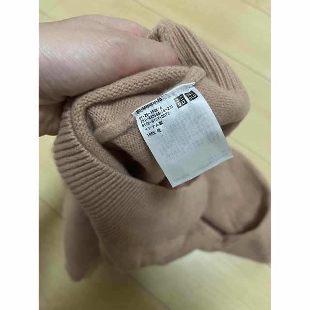 UNIQLO(ユニクロ)のUNIQLO ユニクロ プレミアムラムクロップドセーター　ピンク　M レディースのトップス(ニット/セーター)の商品写真