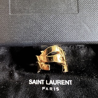 サンローラン(Saint Laurent)のYSL イヴサンローラン ロゴリング 指輪 イエローゴールド(リング(指輪))