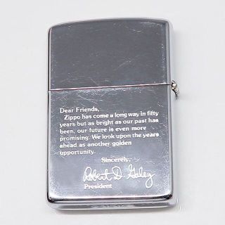 ZIPPO   ZIPPO ジッポ 2代目社長 メッセージ ライター 年製