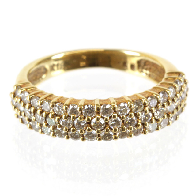 美品『USED』 K18/ダイヤモンド リング・指輪 ダイヤモンド 0.86ct 4.1