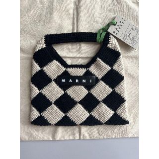 Marni - 新品 紗栄子愛用☆マルニフラワーカフェ ストライプバッグミニ