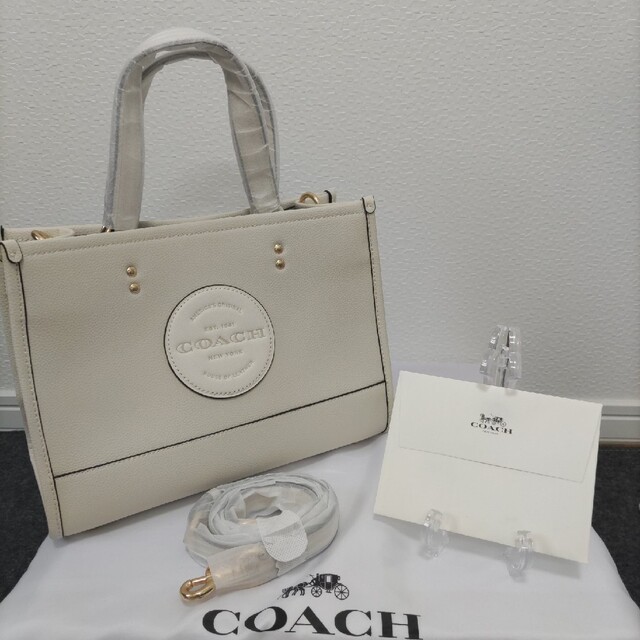 COACH コーチ デンプシーキャリオール ショルダー ハンドバッグ チョークブランドバッグ