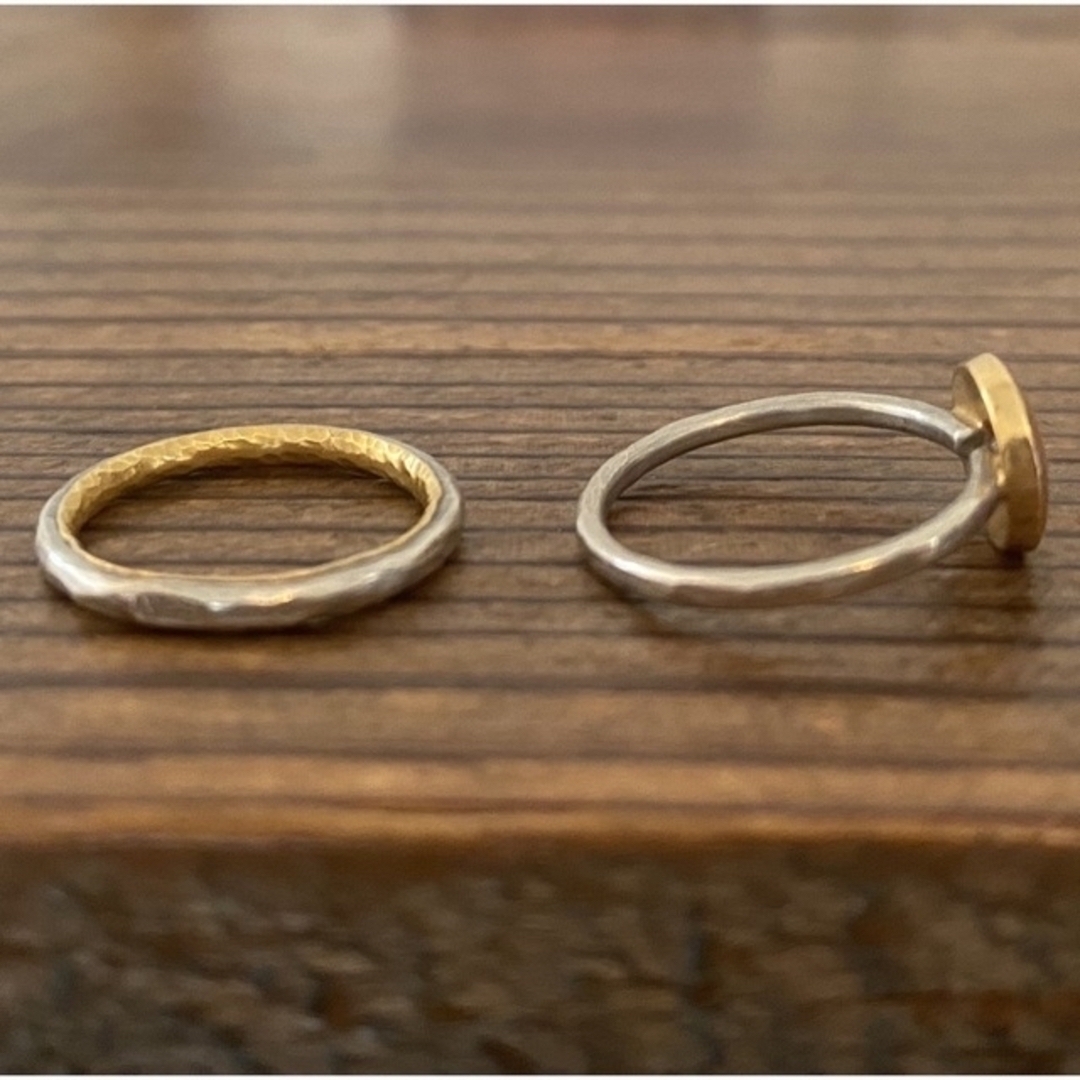 マルコムベッツ Disc ring 22k プラチナ★お値下げ中★
