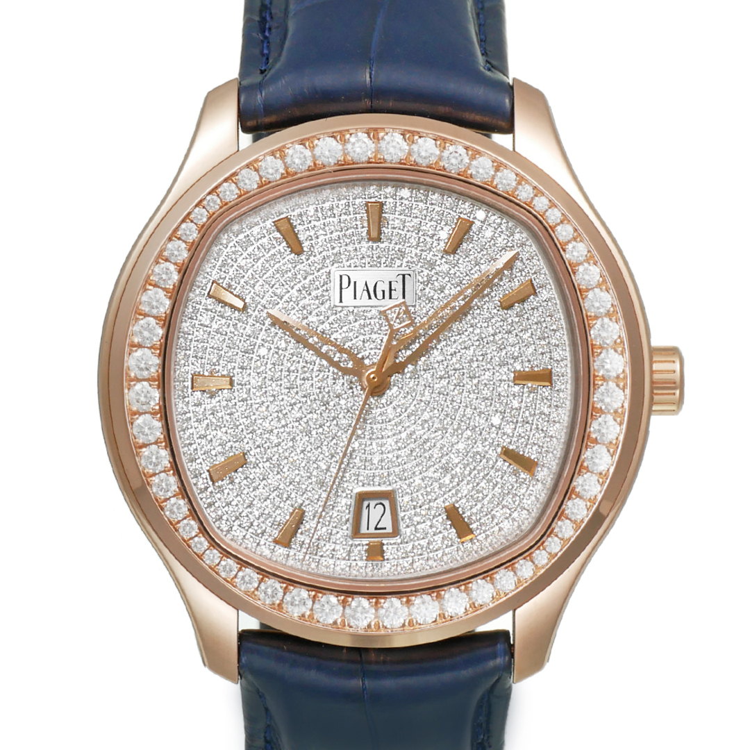 【日本未発売】 ダイヤモンド ウォッチ デイト ポロ Piaget Ref.G0A44011 腕時計 メンズ 中古美品 腕時計(アナログ)