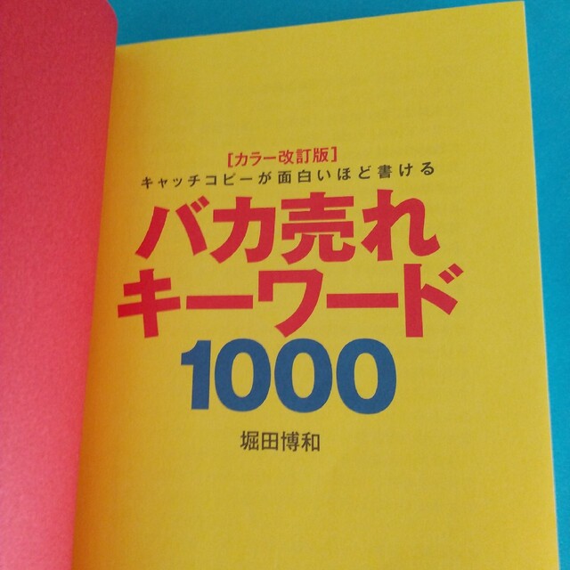 バカ売れキ－ワ－ド１０００ キャッチコピ－が面白いほど書ける カラ－改訂版 エンタメ/ホビーの本(ビジネス/経済)の商品写真