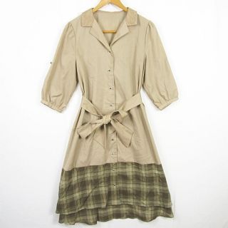 アクシーズファム(axes femme)のアクシーズファム axes femme シャツ ワンピース 膝下丈 M(ひざ丈ワンピース)