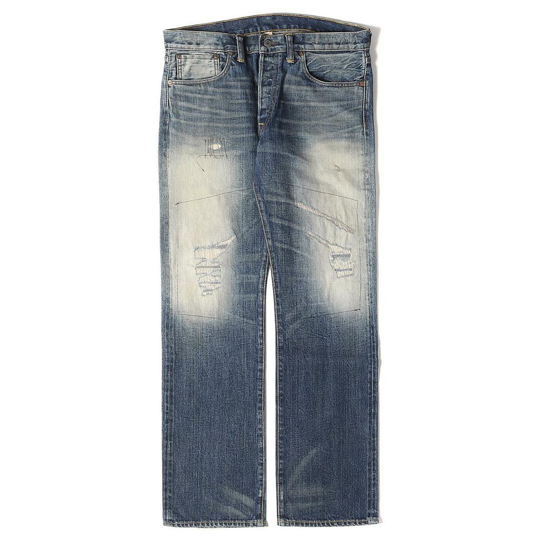 RRL ダブルアールエル パンツ ダメージリペア加工 デニムパンツ LOW