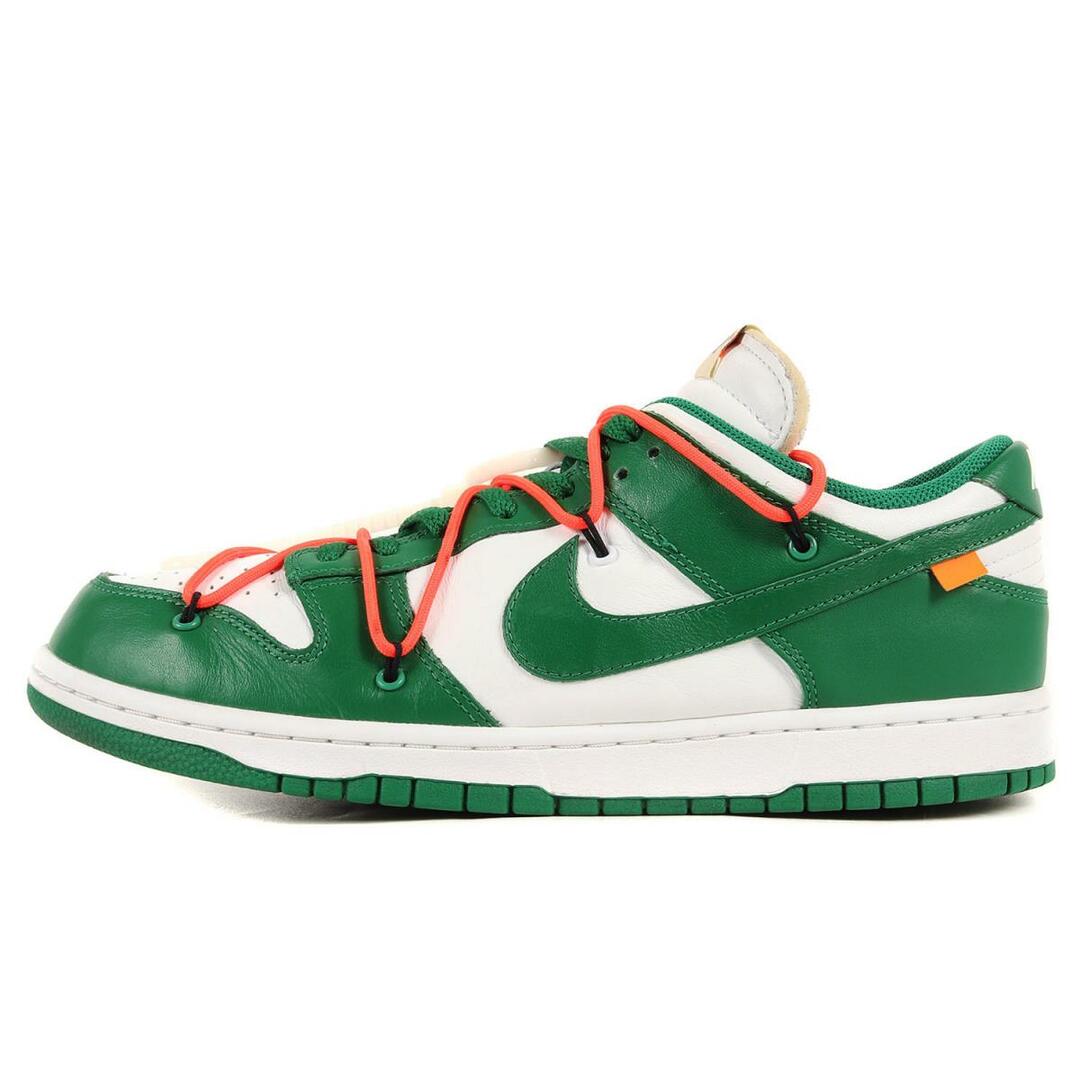 OFF-WHITE オフホワイト スニーカー 19AW ×NIKE ナイキ DUNK LOW LTHR OW CT0856-100 シューズ 靴 ホワイト パイングリーン サイズ：29cm US11 カジュアル シンプル ブランド 【メンズ】【美品】【R035】