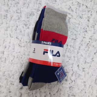 フィラ(FILA)の値下げ　FILA　総パイル地　メンズソックス3足セット(ソックス)