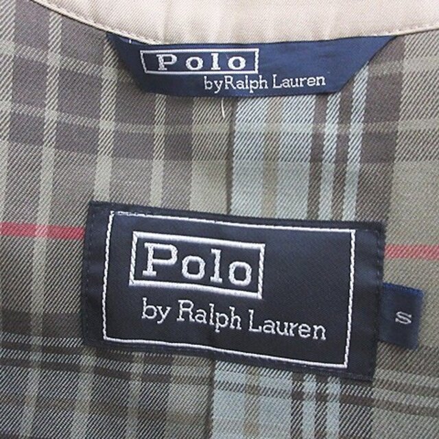 POLO RALPH LAUREN(ポロラルフローレン)のポロ ラルフローレン コート トレンチコート ロング ダブル ベージュ S メンズのジャケット/アウター(トレンチコート)の商品写真