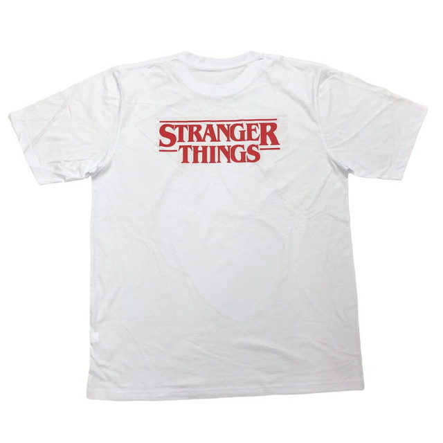 ストレンジャー・シングス STRANGER THINGS ルーカス・シンクレア フェイスプリント Tシャツ 半袖 サイズ：Men's XL位 ホワイト 新品 メンズのトップス(Tシャツ/カットソー(半袖/袖なし))の商品写真