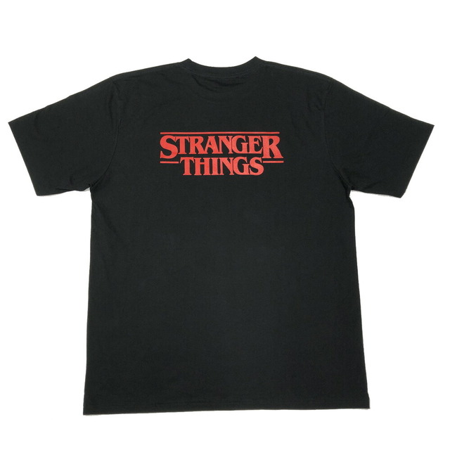 ストレンジャー・シングス STRANGER THINGS ダスティン・ヘンダーソン フェイスプリント Tシャツ 半袖 サイズ：Men's XL位  ブラック 新品