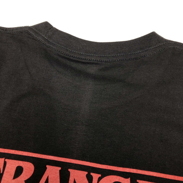 ストレンジャー・シングス STRANGER THINGS デモゴルゴン Demogorgon プリント Tシャツ 半袖 サイズ：Men's XL位  ブラック 新品