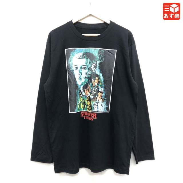 ストレンジャー・シングス STRANGER THINGS イレブン EGGO THIEF プリント ロンT 長袖 ロングスリーブ Tシャツ サイズ：Men's XL位 ホワイト 新品