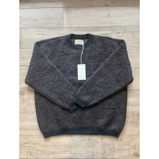 yoke 4color Mix Jacquard Mohair Crewneck