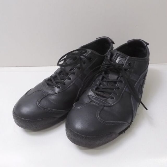 美品 Onitsuka Tiger オニツカタイガー MEXICO 66 SD 1183B500 スニーカー 1点 ブラック 24 GORE-TEX ゴアテックス レディース AY3235Cレディース