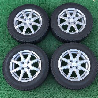 グッドイヤー(Goodyear)の【美品GOODYEAR ICE NAVI ZEA】175/70R14社外アクア等(タイヤ・ホイールセット)