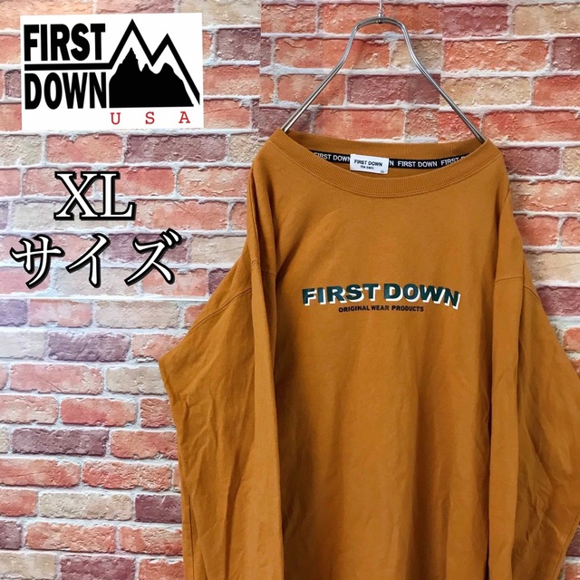 FIRST DOWN(ファーストダウン)のファーストダウン ロンT 重ね着風 フロントデザイン　コットン　長袖Tシャツ メンズのトップス(Tシャツ/カットソー(七分/長袖))の商品写真