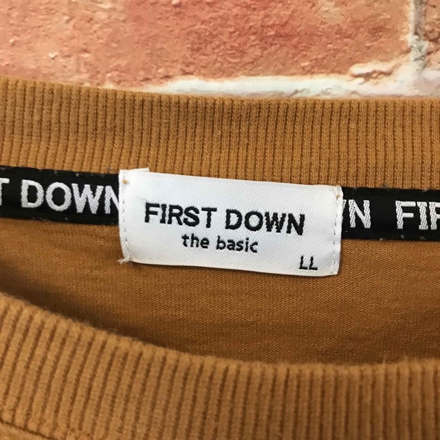 FIRST DOWN(ファーストダウン)のファーストダウン ロンT 重ね着風 フロントデザイン　コットン　長袖Tシャツ メンズのトップス(Tシャツ/カットソー(七分/長袖))の商品写真