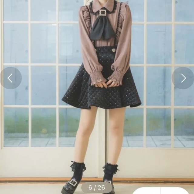ROJITA(ロジータ)のキルティングボリュームスカート レディースのスカート(ミニスカート)の商品写真