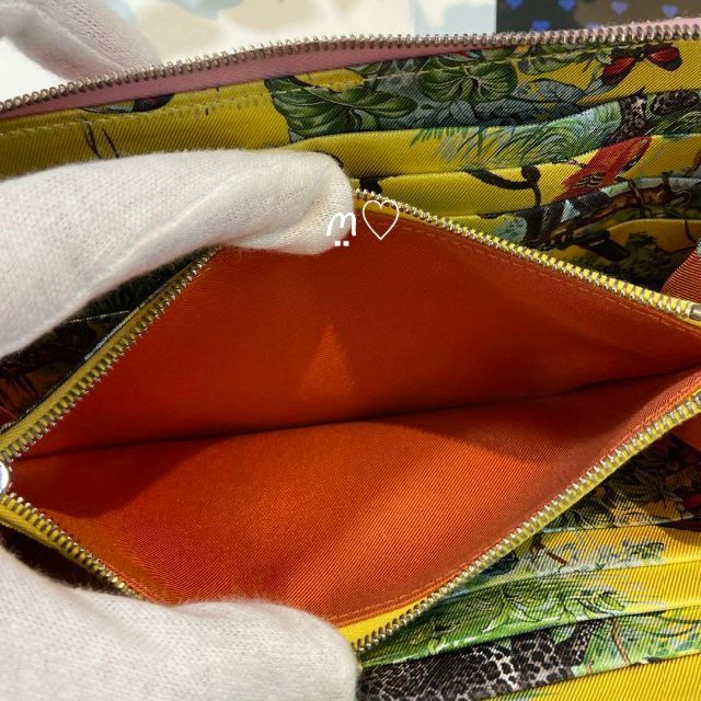 HERMES　アザップシルクインロング　長財布　モーヴシルベストル　赤道直下