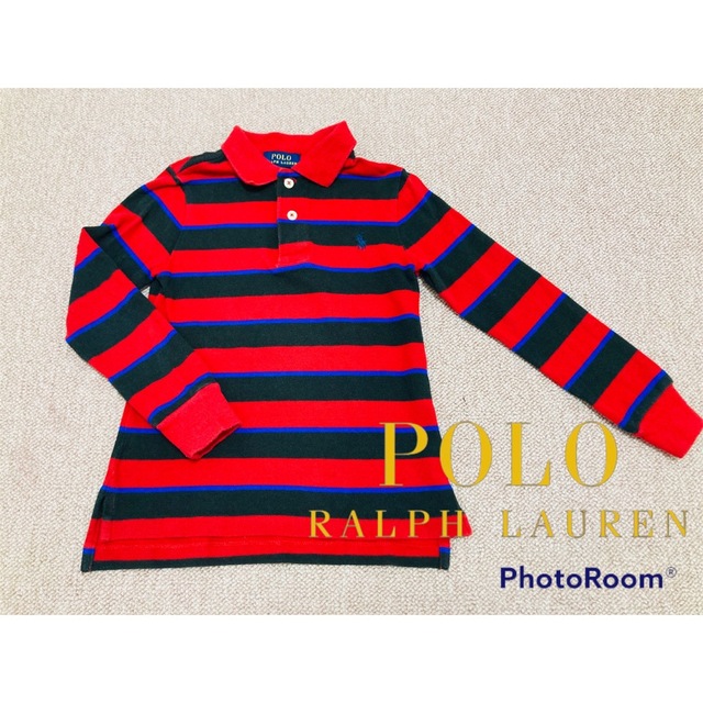 POLO RALPH LAUREN(ポロラルフローレン)の☆ポロラルフローレン☆ キッズ　長袖ポロシャツ　101〜108cm キッズ/ベビー/マタニティのキッズ服男の子用(90cm~)(Tシャツ/カットソー)の商品写真