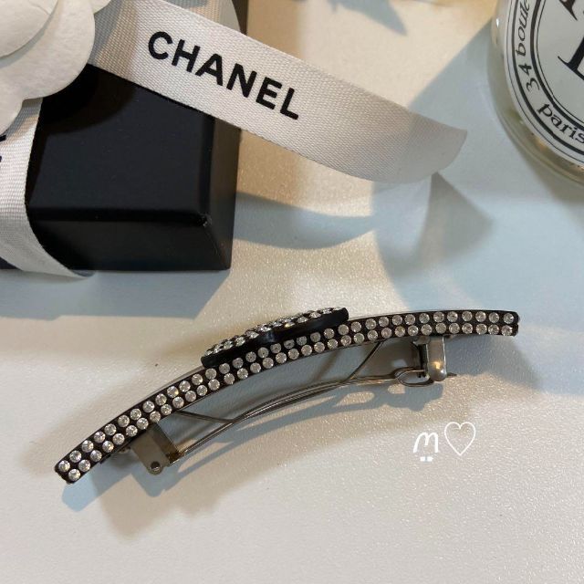 ご専用☆CHANEL　シャネル　ココマークバレッタ　ブラック　ヘアアクセサリー