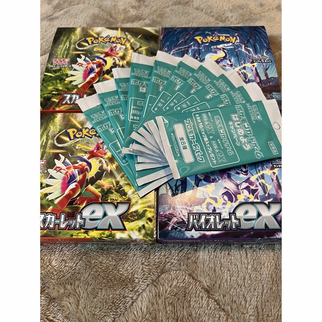 ポケモンカード バイオレットex スカーレットex シュリンクなし 各2BOX ...