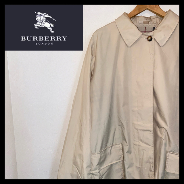 BURBERRY(バーバリー)の《バーバリー》 ステンカラーコート バルマカーンコート イングランド製 ベージュ メンズのジャケット/アウター(ステンカラーコート)の商品写真