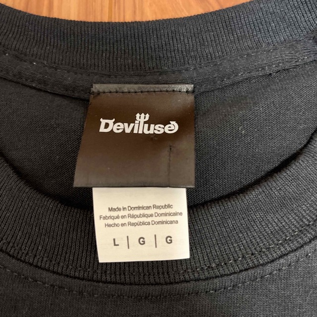 Deviluse(デビルユース)のdeviluseデビルユース半袖TシャツLサイズ メンズのトップス(Tシャツ/カットソー(半袖/袖なし))の商品写真