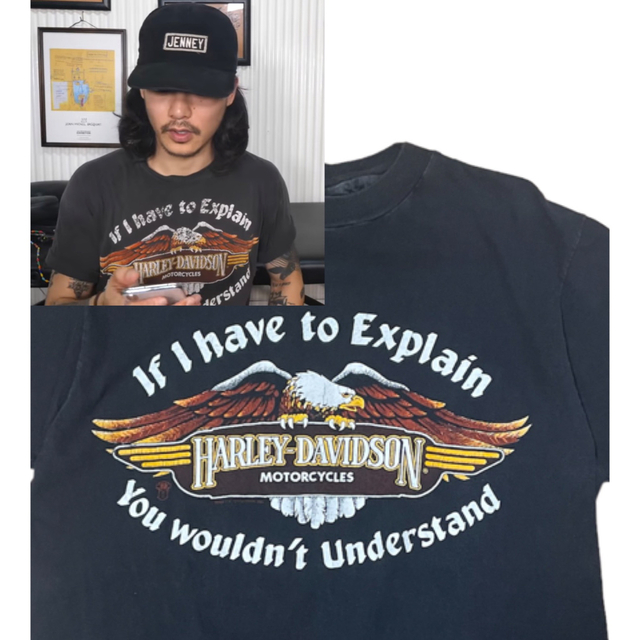 80s 山田レン オモシーチャンネル 本人着用 HARLEY DAVIDSON グランド