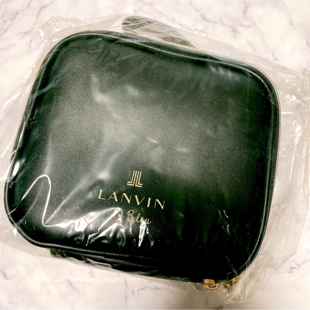 LANVIN en Bleu(ランバンオンブルー)のsweet 付録 LANVIN レザー調ポーチ コスメ/美容のメイク道具/ケアグッズ(メイクボックス)の商品写真