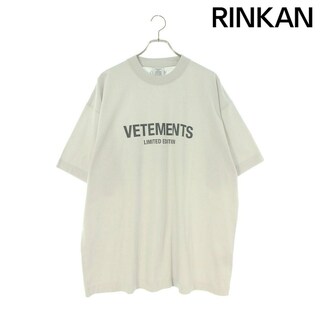 ヴェトモン(VETEMENTS)のヴェトモン  23SS  UE63TR700X フロントロゴTシャツ メンズ XL(Tシャツ/カットソー(半袖/袖なし))
