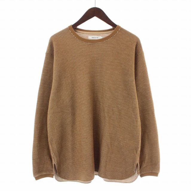 nonnative(ノンネイティブ)のnonnative Tシャツ カットソー クルーネック 長袖 2 M 茶 メンズのトップス(Tシャツ/カットソー(七分/長袖))の商品写真