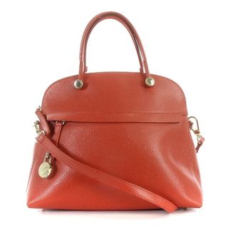 フルラ(Furla)のフルラ パイパー ハンドバッグ ショルダーバッグ 赤(ショルダーバッグ)