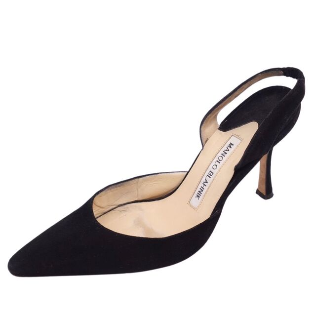 マノロ・ブラニク Manolo Blahnik パンプス バックストラップ