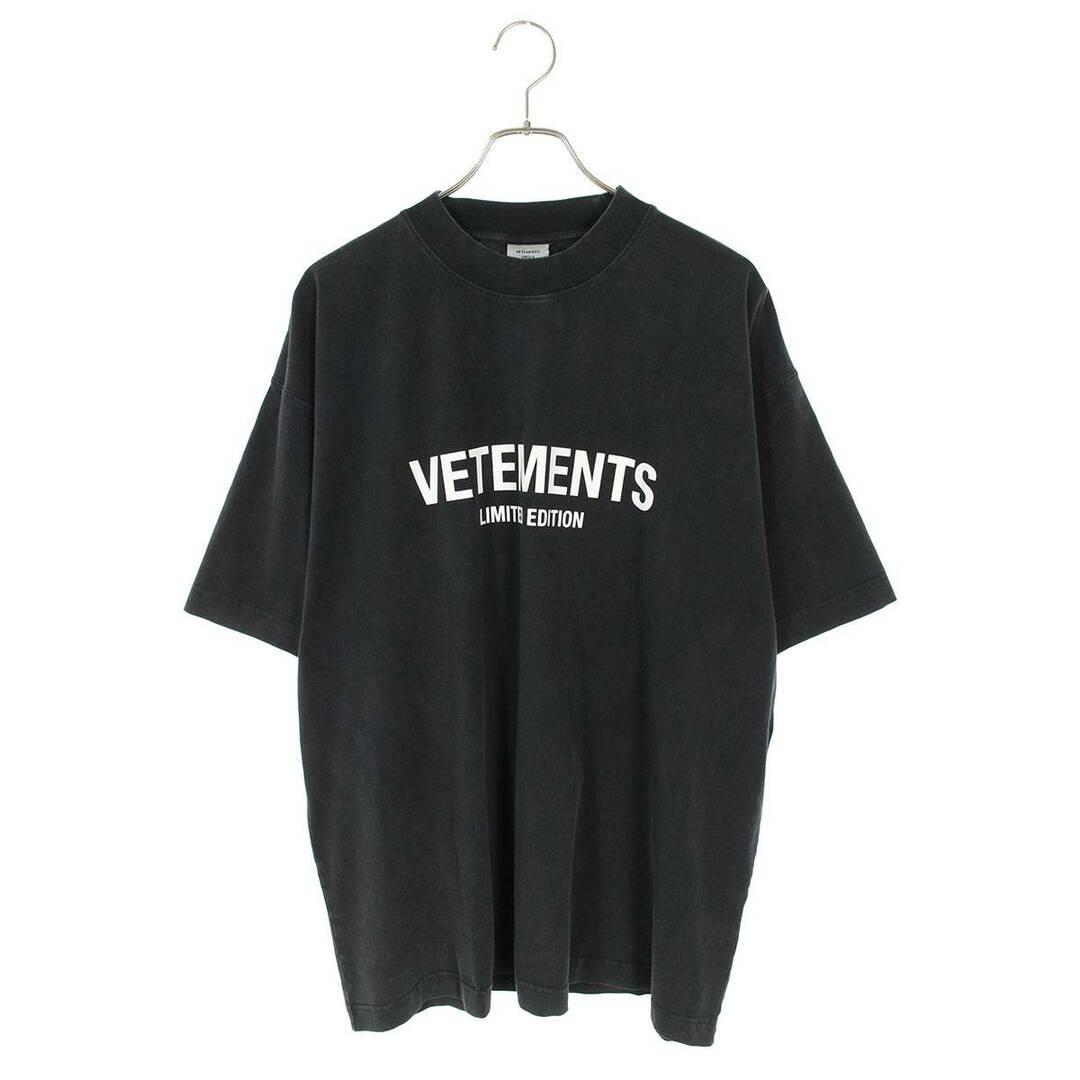 VETEMENTS - ヴェトモン 23SS UE63TR720X フロントロゴユーズド加工Tシャツ メンズ M