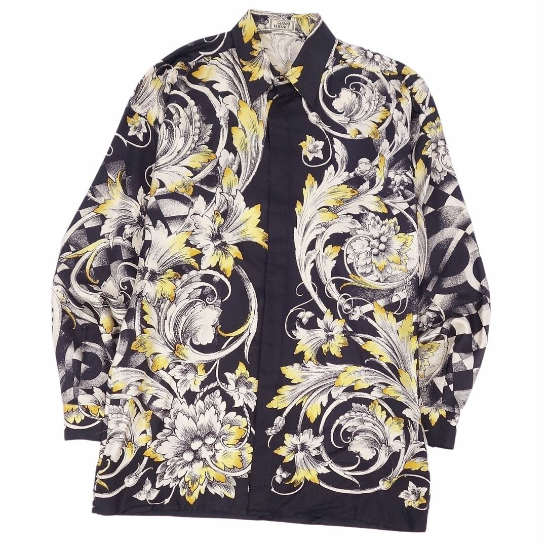GINGER掲載商品】 GIANNI VERSACE ヴェルサーチ ストール シルク100