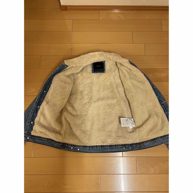 ZARA(ザラ)のZARA ボアデニムジャケット メンズのジャケット/アウター(Gジャン/デニムジャケット)の商品写真