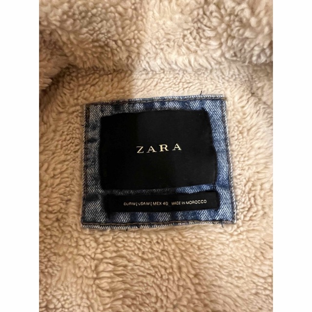 ZARA(ザラ)のZARA ボアデニムジャケット メンズのジャケット/アウター(Gジャン/デニムジャケット)の商品写真