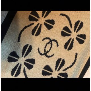 【超希少】CHANEL シャネル マフラー ストール ココマーク クローバー